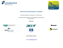 Tablet Screenshot of leuenberger-edv.ch